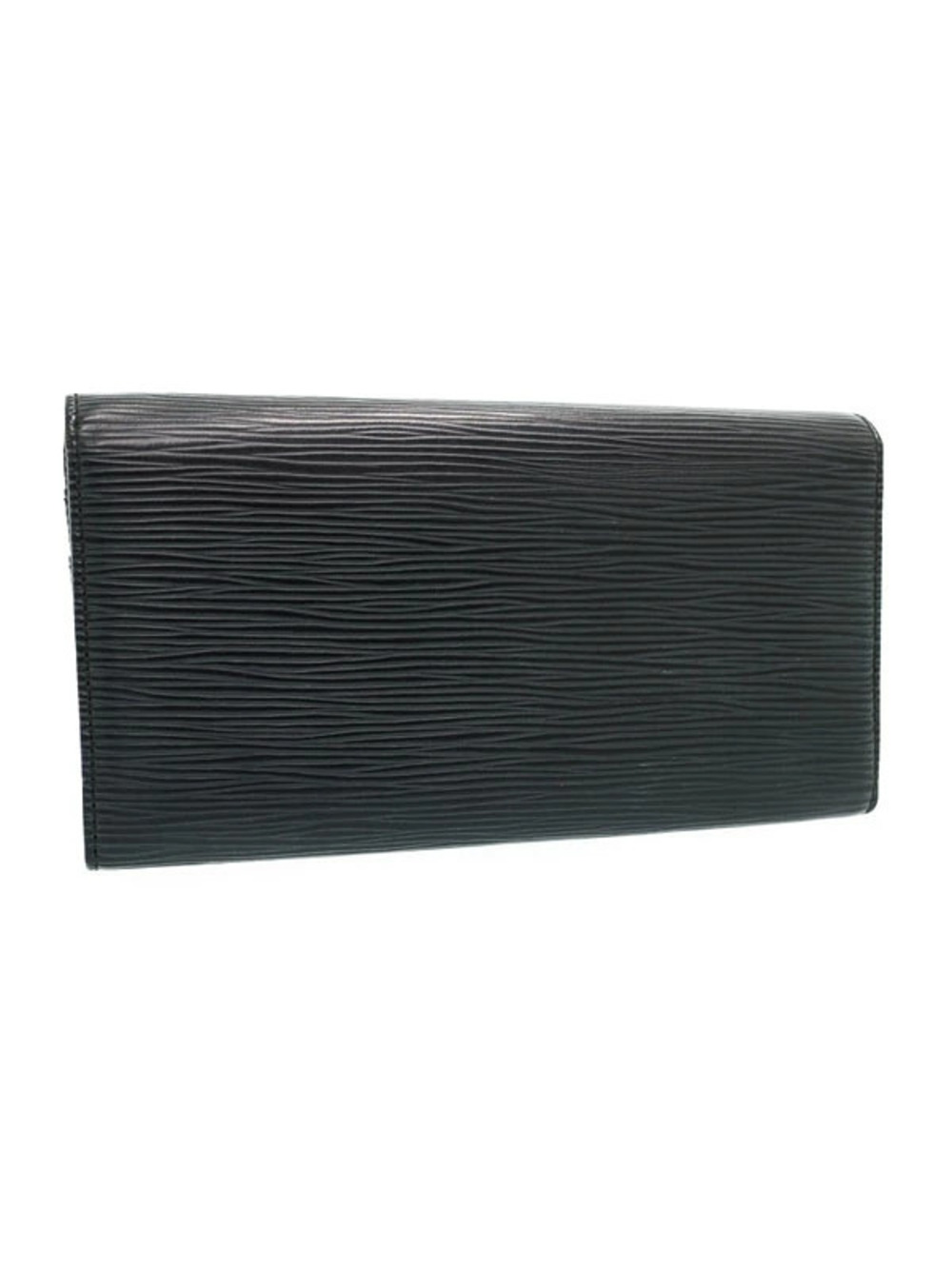Louis Vuitton Epi Wallet Sarah fold Portefeuille Long Bi Black